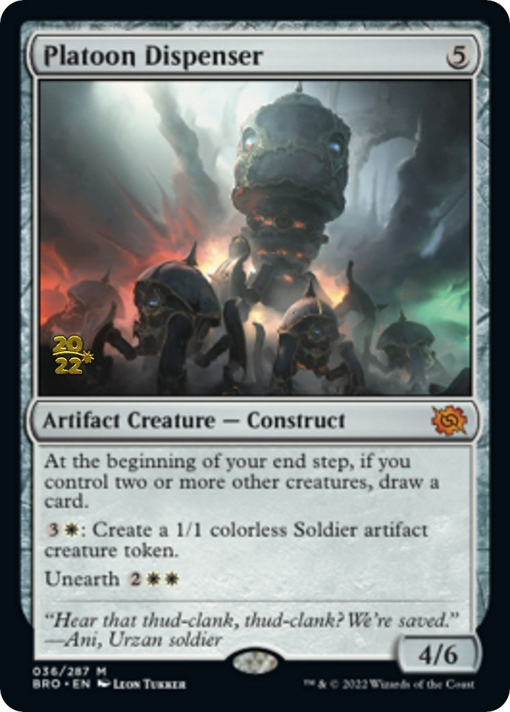 Image for Platoon Dispenser (36) [Prerelease Cards] - Magic: The Gathering