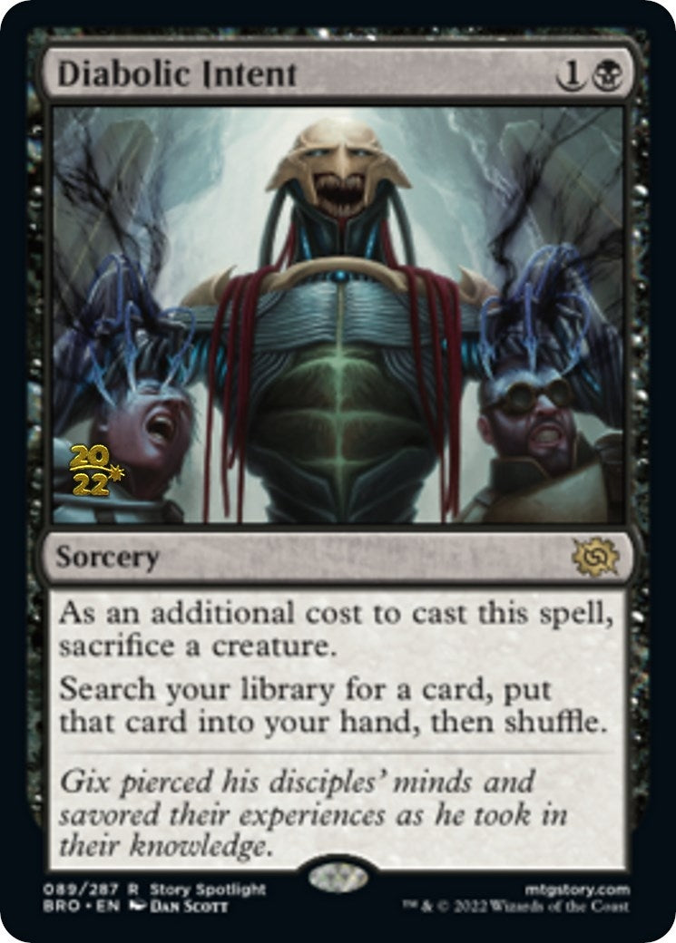 Image for Diabolic Intent (89) [Prerelease Cards] - Magic: The Gathering