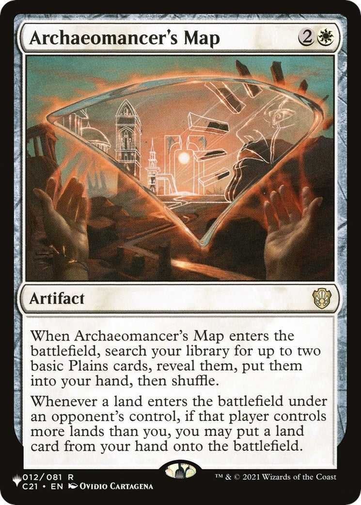 Image for Archaeomancer's Map (012/081) [The List Reprints] - Magic: The Gathering