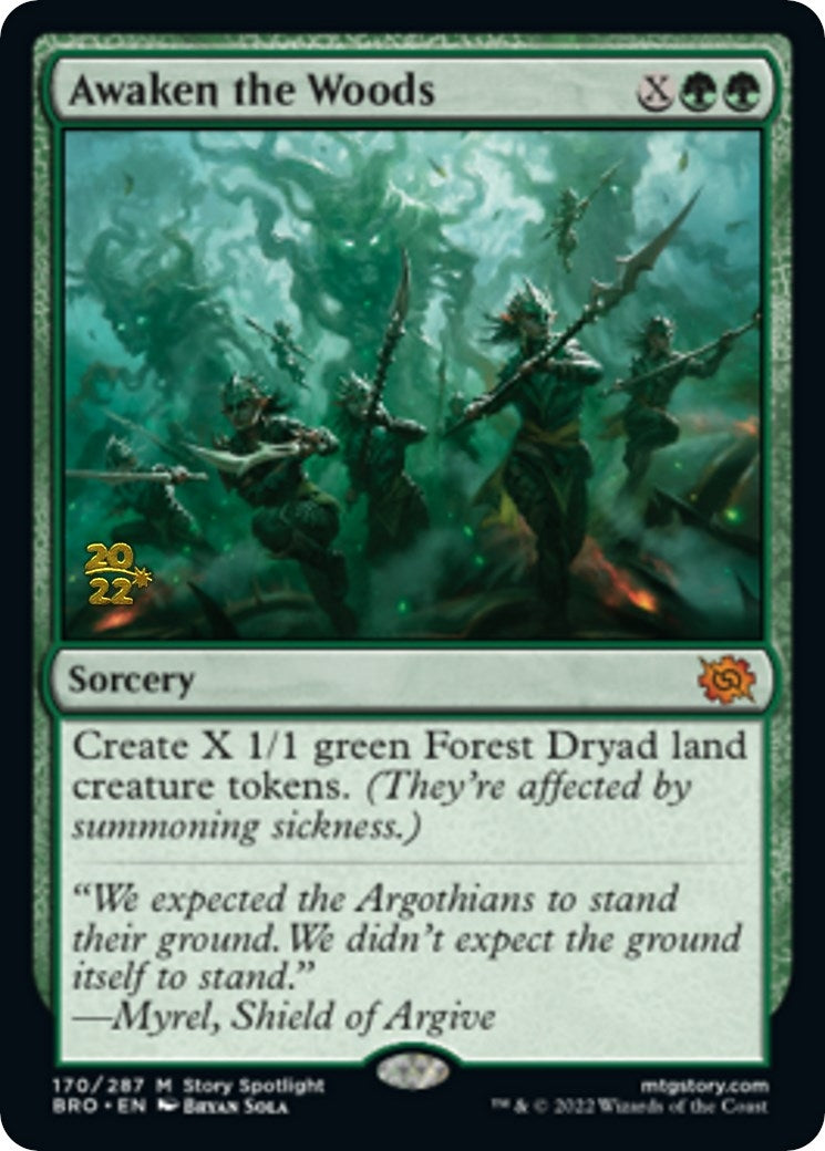 Image for Awaken the Woods (170) [Prerelease Cards] - Magic: The Gathering