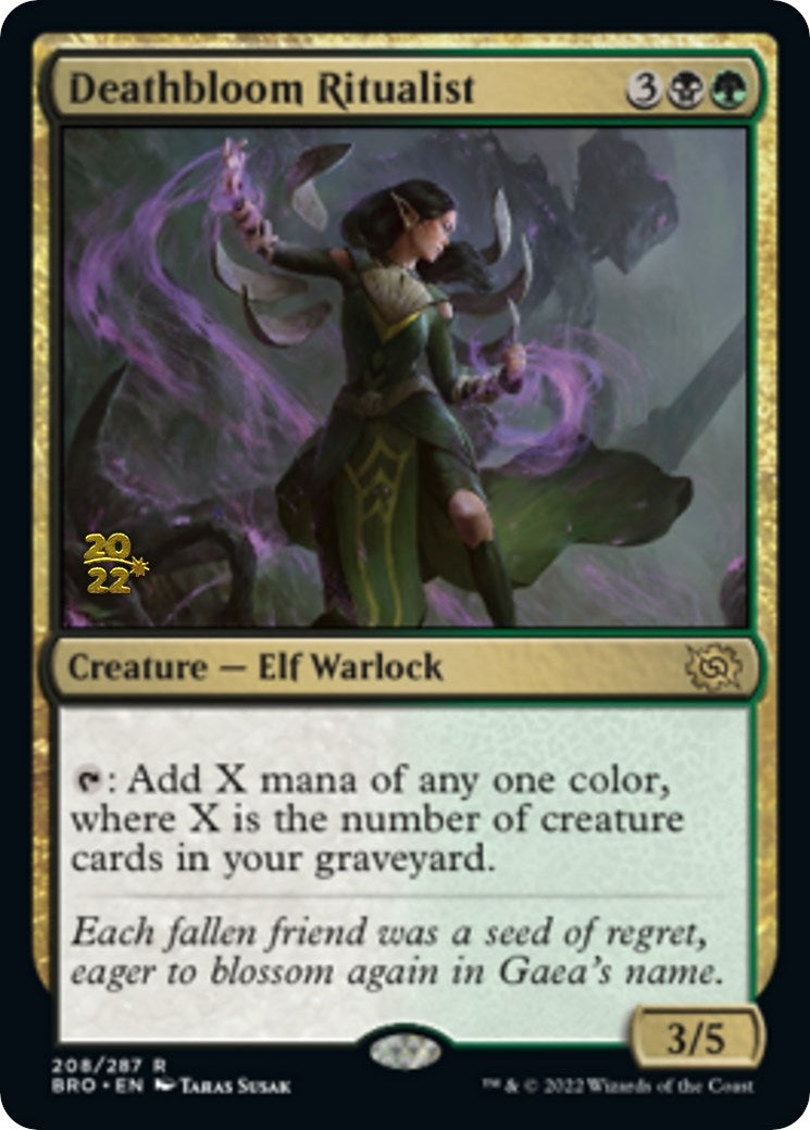 Image for Deathbloom Ritualist (208) [Prerelease Cards] - Magic: The Gathering