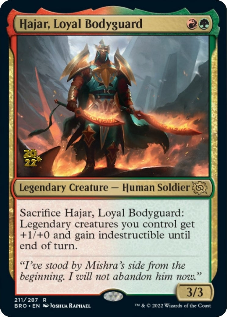 Image for Hajar, Loyal Bodyguard (211) [Prerelease Cards] - Magic: The Gathering