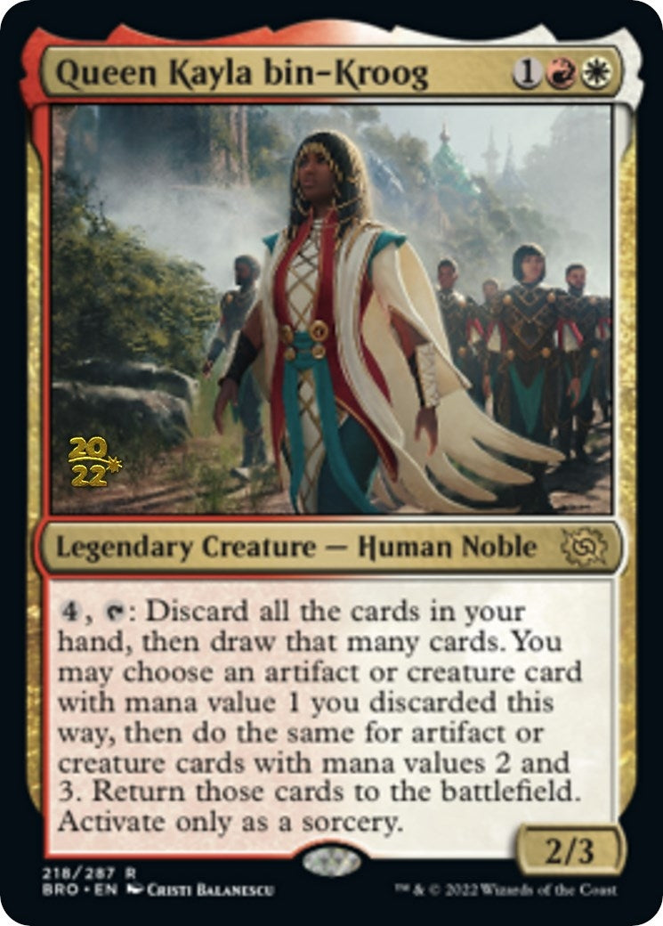 Image for Queen Kayla bin-Kroog (218) [Prerelease Cards] - Magic: The Gathering