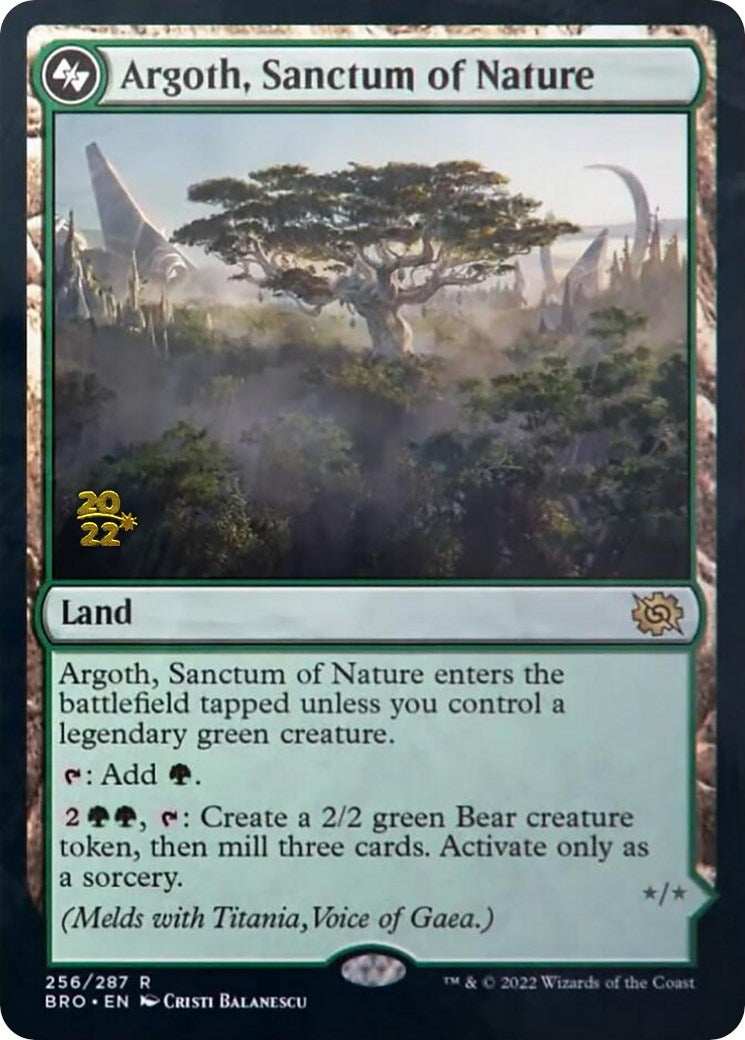Image for Argoth, Sanctum of Nature (256) [Prerelease Cards] - Magic: The Gathering