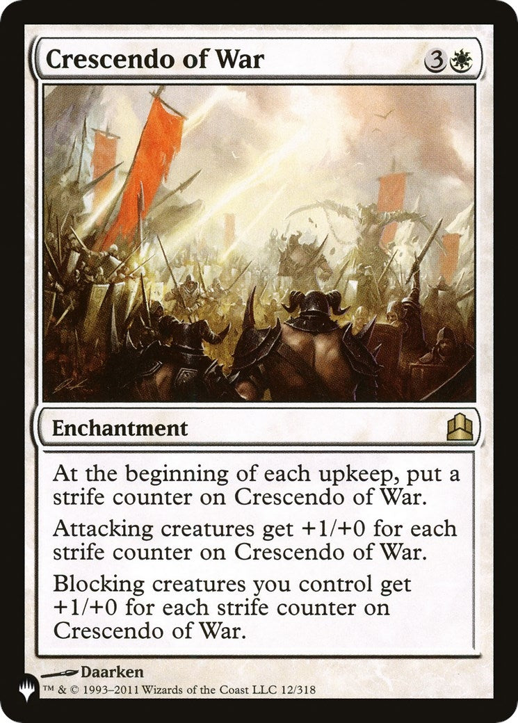 Image for Crescendo of War (12/318) [The List Reprints] - Magic: The Gathering