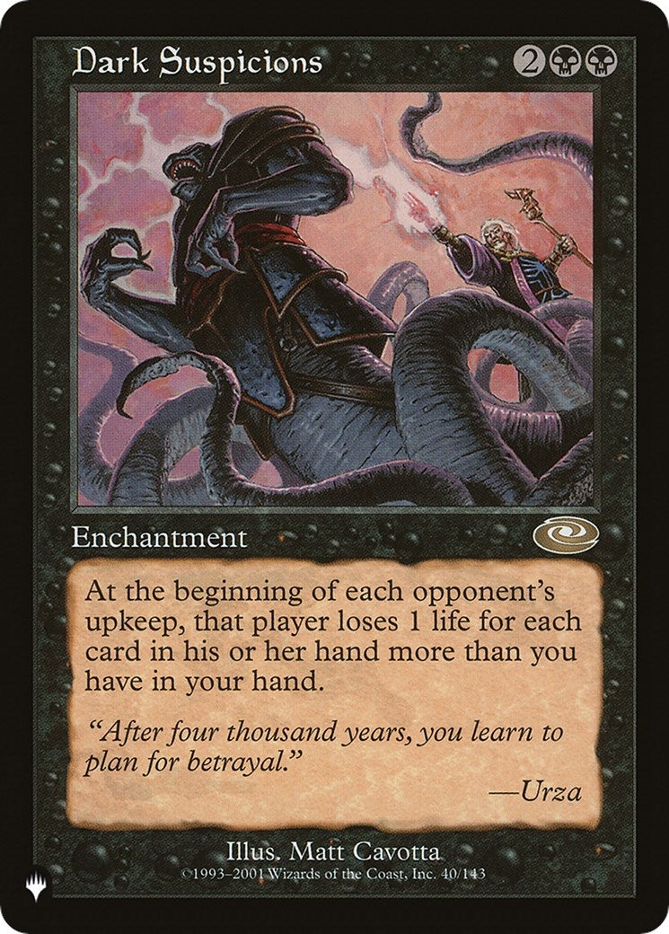 Image for Dark Suspicions (40/143) [The List Reprints] - Magic: The Gathering