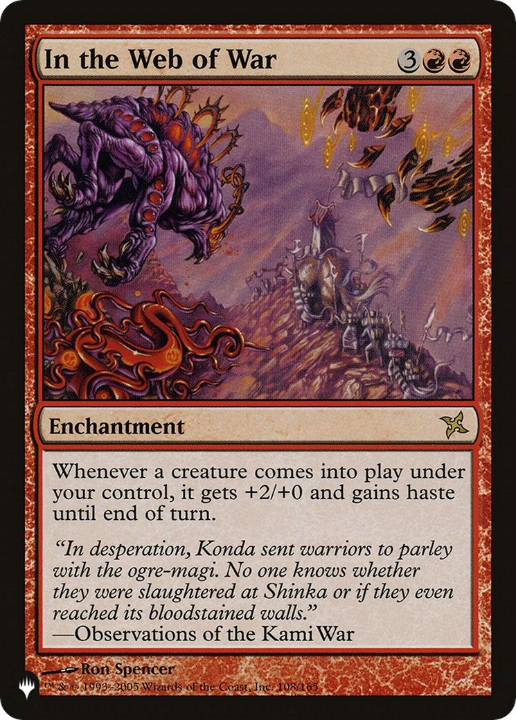 Image for In the Web of War (108/165) [The List Reprints] - Magic: The Gathering