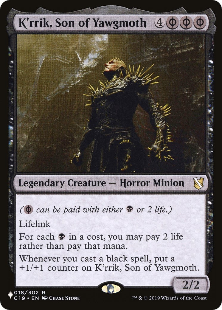 Image for K'rrik, Son of Yawgmoth (018/302) [The List Reprints] - Magic: The Gathering