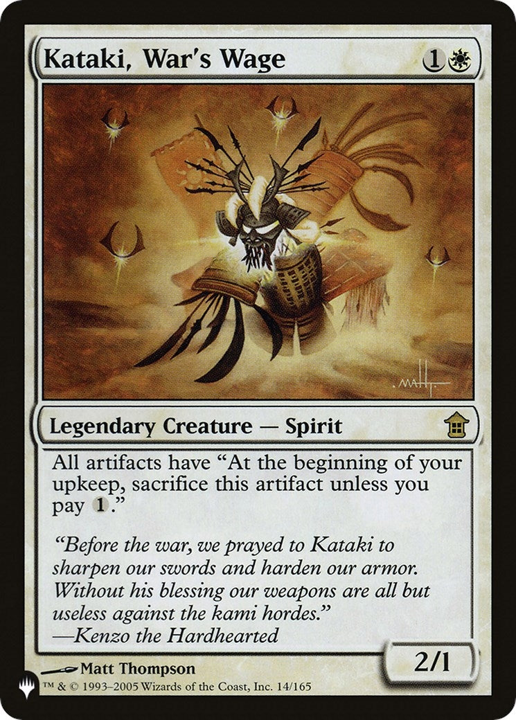 Image for Kataki, War's Wage (14/165) [The List Reprints] - Magic: The Gathering
