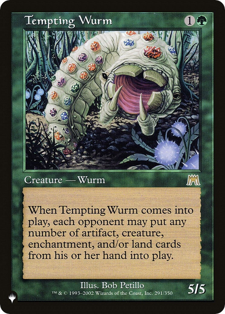Image for Tempting Wurm (291/350) [The List Reprints] - Magic: The Gathering