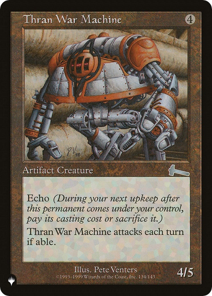 Image for Thran War Machine (134/143) [The List Reprints] - Magic: The Gathering