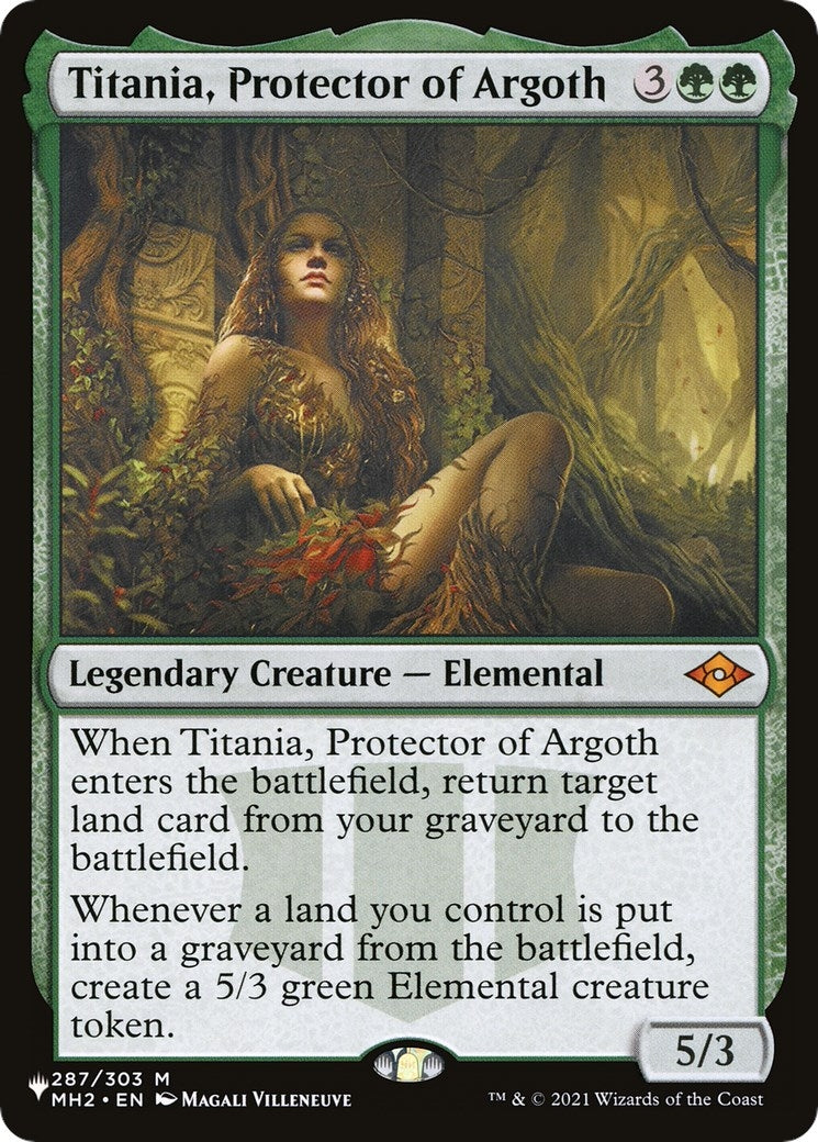 Image for Titania, Protector of Argoth (287/303) [The List Reprints] - Magic: The Gathering
