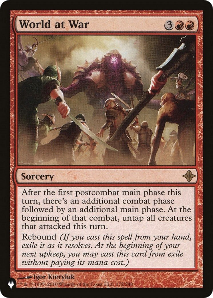 Image for World at War (172/248) [The List Reprints] - Magic: The Gathering