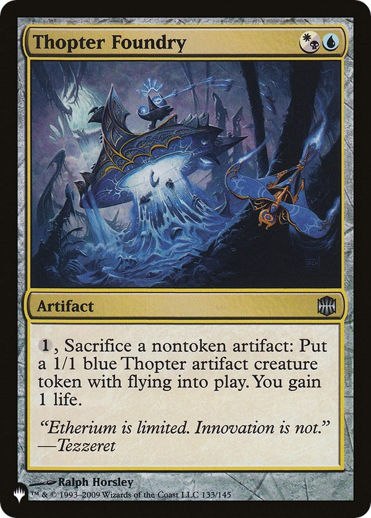 Image for Thopter Foundry (ARB) (133/145) [The List Reprints] - Magic: The Gathering