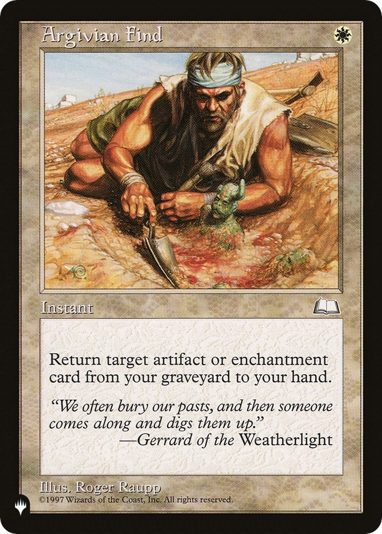 Image for Argivian Find [The List Reprints] - Magic: The Gathering