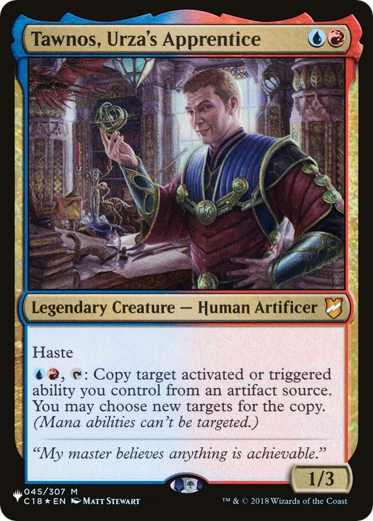 Image for Tawnos, Urza's Apprentice (045/307) [The List Reprints] - Magic: The Gathering