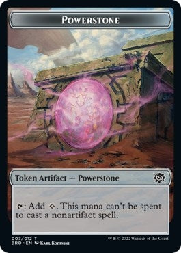 Image for Powerstone // Soldier (008) Double-Sided Token (7 // 8) [The Brothers' War] - Magic: The Gathering