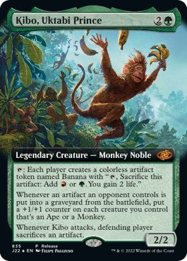 Image for Kibo, Uktabi Prince (Extended Art) (835) [Launch Party & Release Event Promos] - Magic: The Gathering