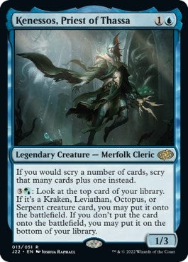 Image for Kenessos, Priest of Thassa (13) [Jumpstart 2022] - Magic: The Gathering