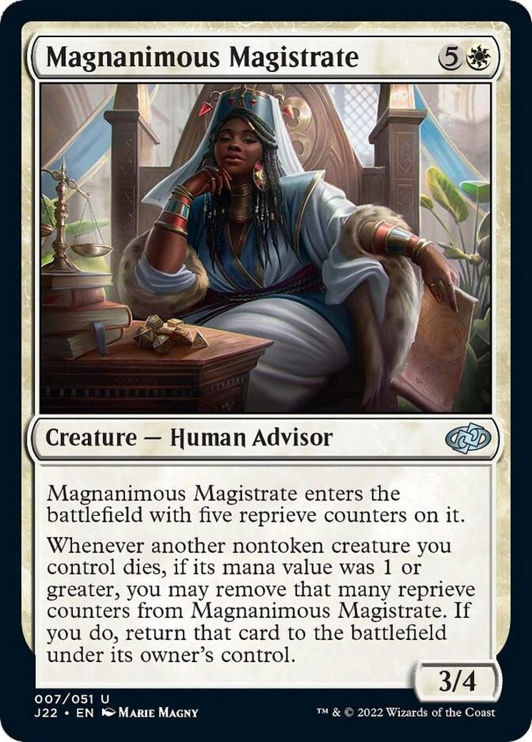 Image for Magnanimous Magistrate (7) [Jumpstart 2022] - Magic: The Gathering