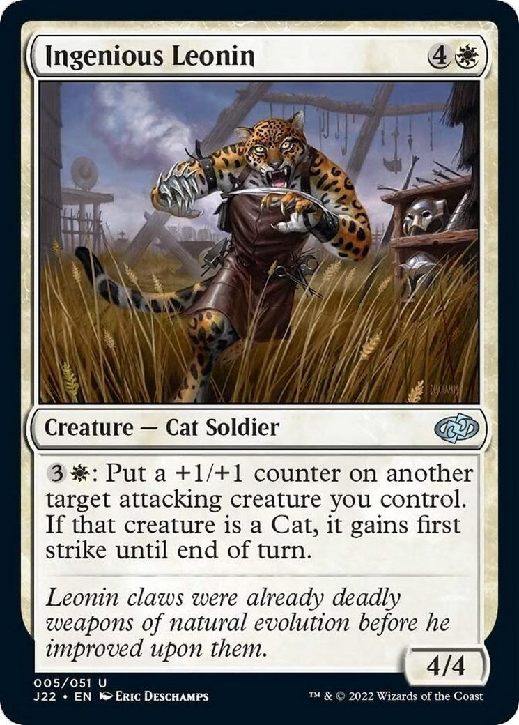 Image for Ingenious Leonin (5) [Jumpstart 2022] - Magic: The Gathering