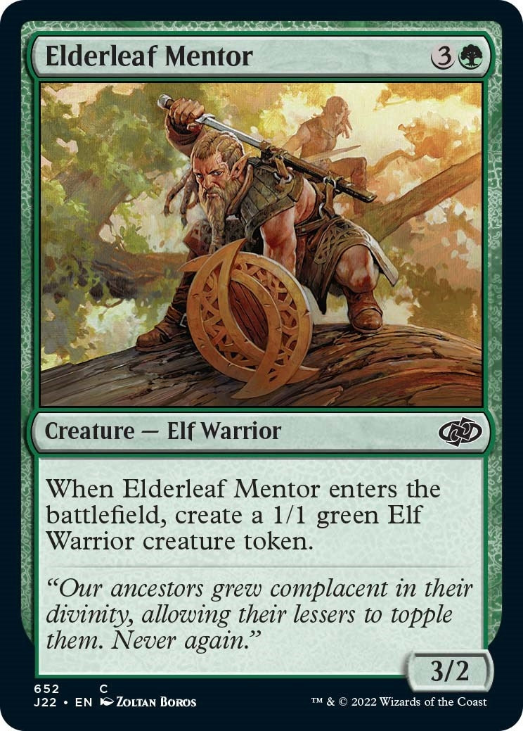 Image for Elderleaf Mentor (652) [Jumpstart 2022] - Magic: The Gathering