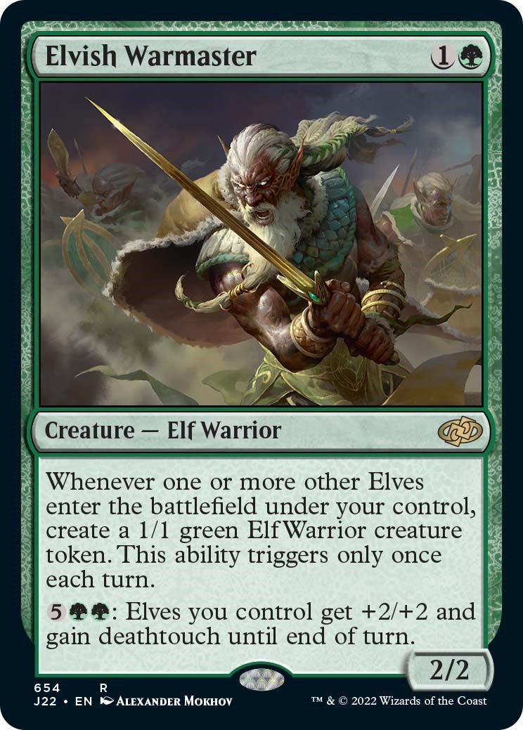 Image for Elvish Warmaster (654) [Jumpstart 2022] - Magic: The Gathering