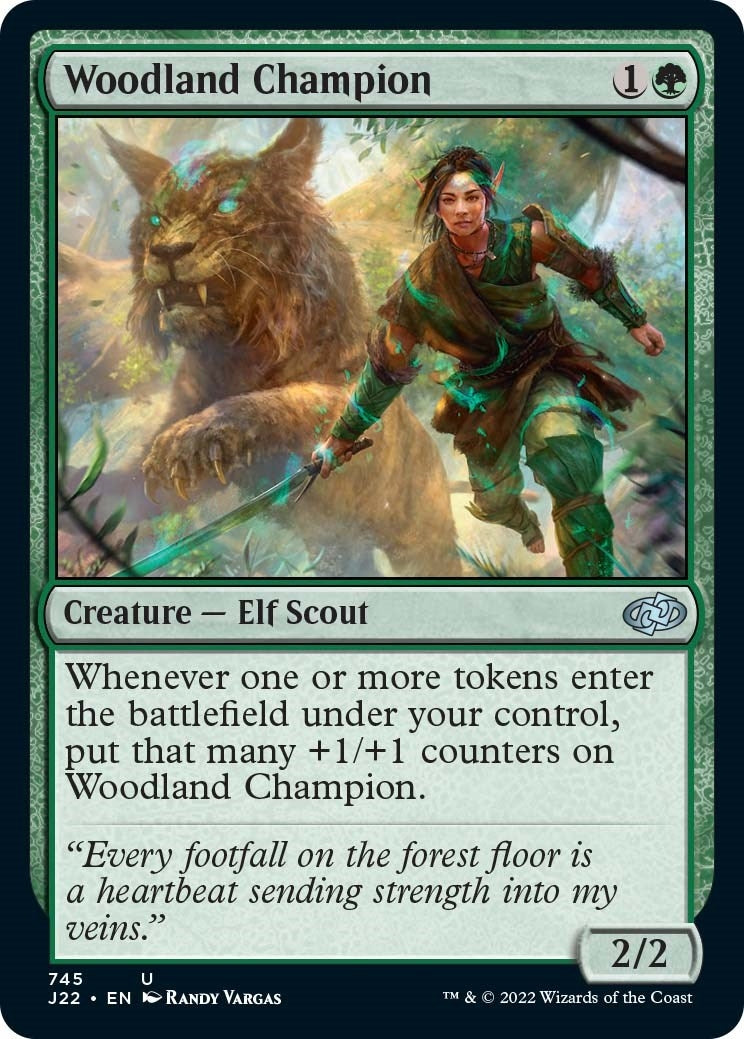 Image for Woodland Champion (745) [Jumpstart 2022] - Magic: The Gathering