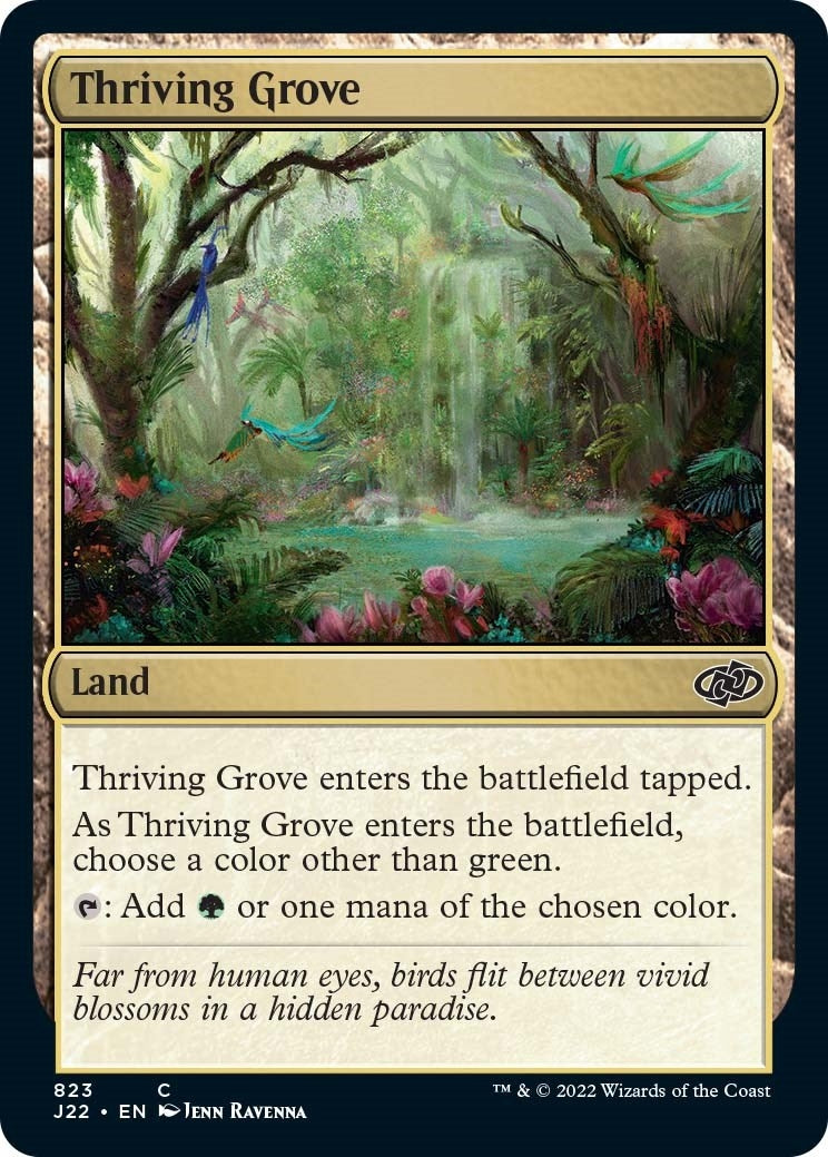 Image for Thriving Grove (823) [Jumpstart 2022] - Magic: The Gathering