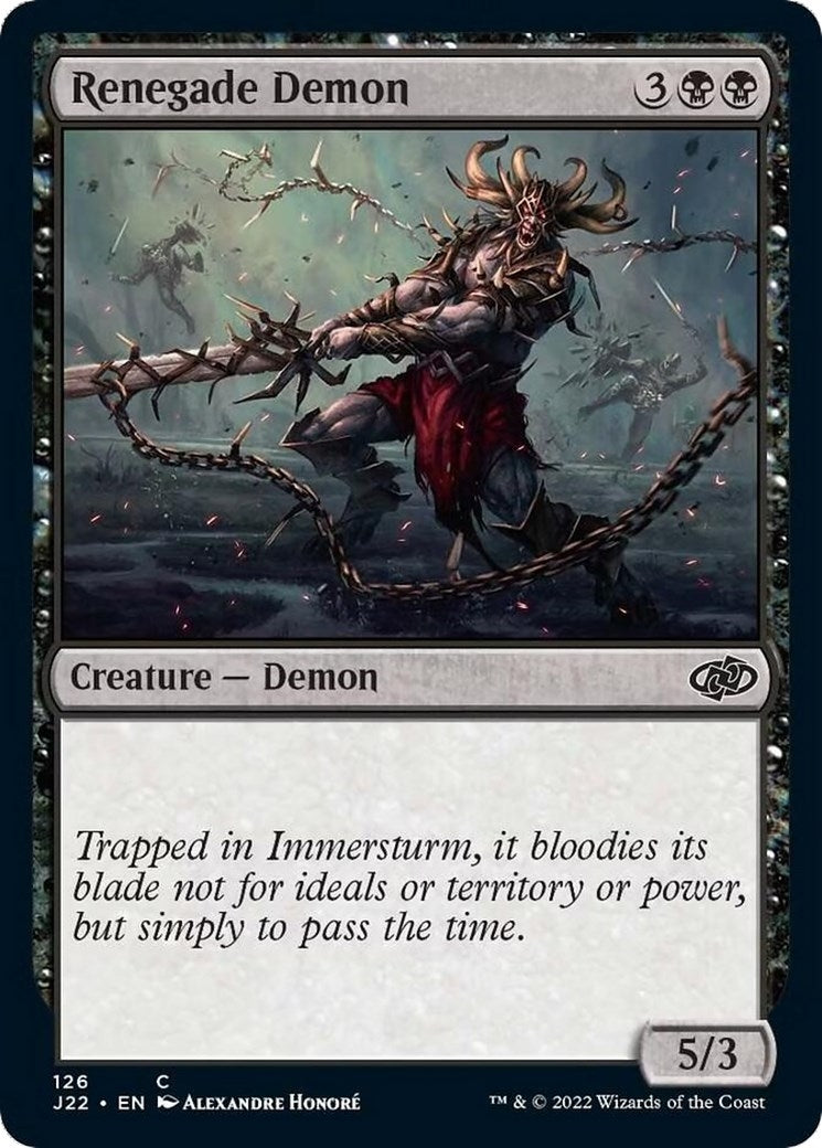 Image for Renegade Demon (126) [Jumpstart 2022] - Magic: The Gathering