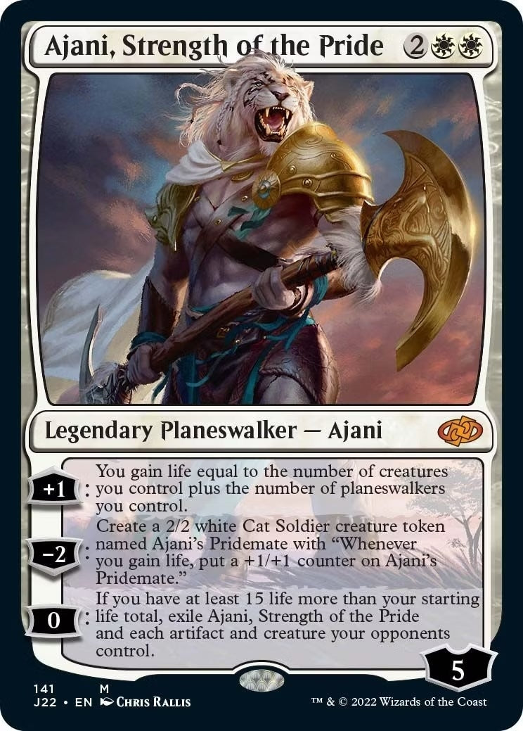 Image for Ajani, Strength of the Pride (141) [Jumpstart 2022] - Magic: The Gathering