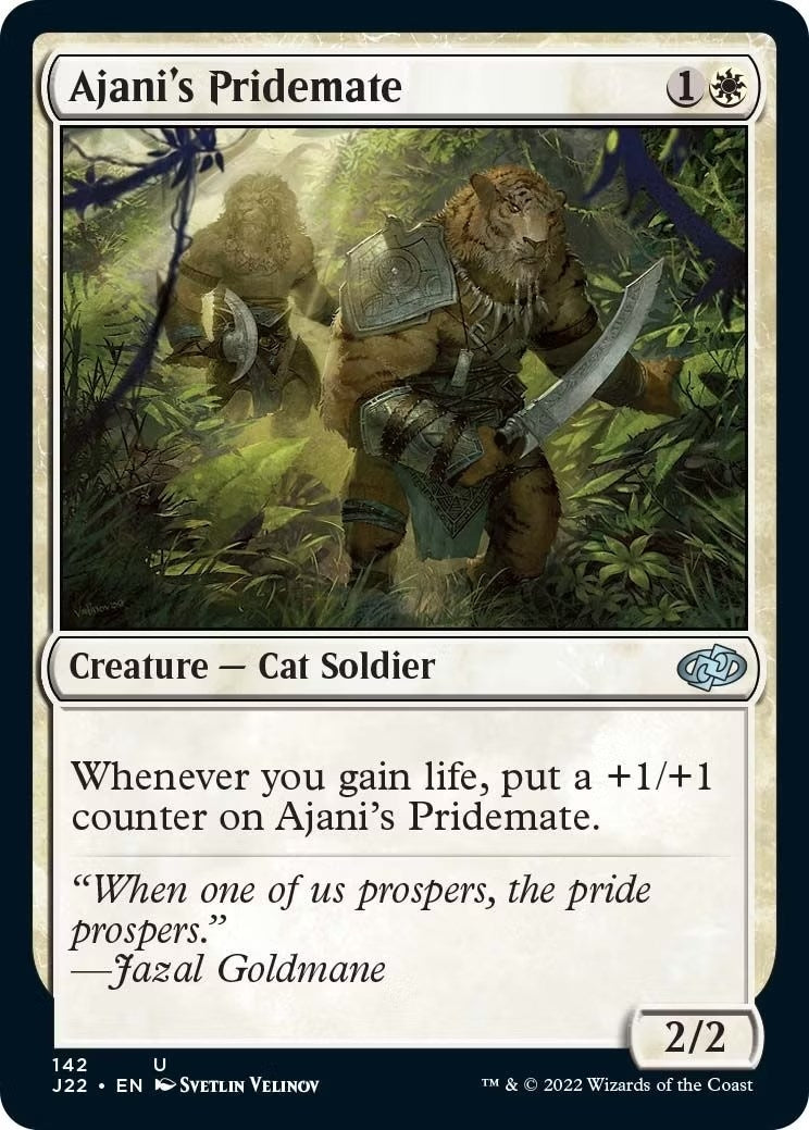 Image for Ajani's Pridemate (142) [Jumpstart 2022] - Magic: The Gathering