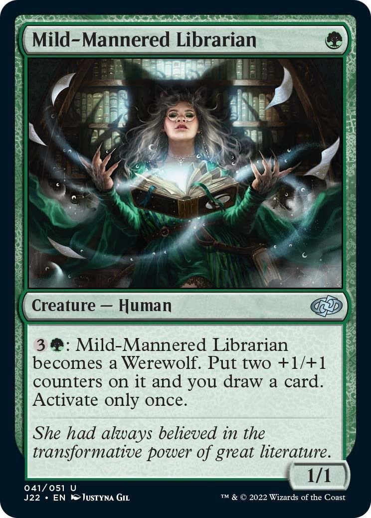 Image for Mild-Mannered Librarian (41) [Jumpstart 2022] - Magic: The Gathering