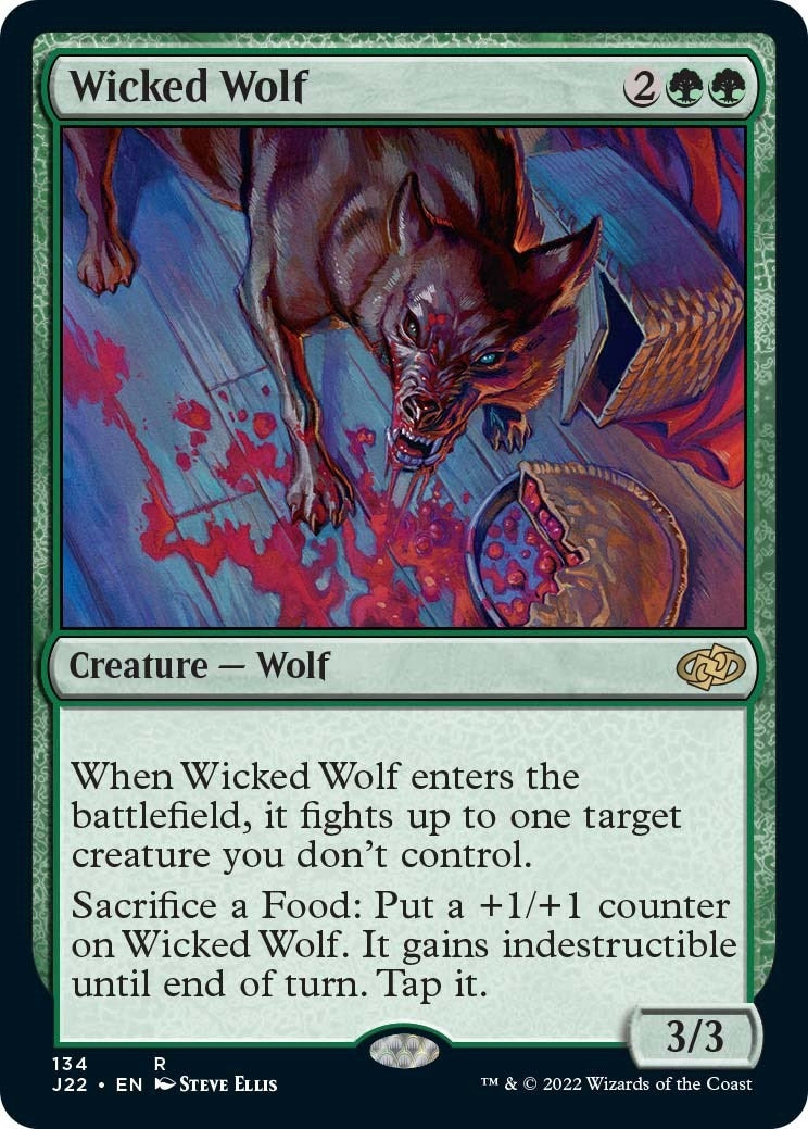 Image for Wicked Wolf (134) [Jumpstart 2022] - Magic: The Gathering