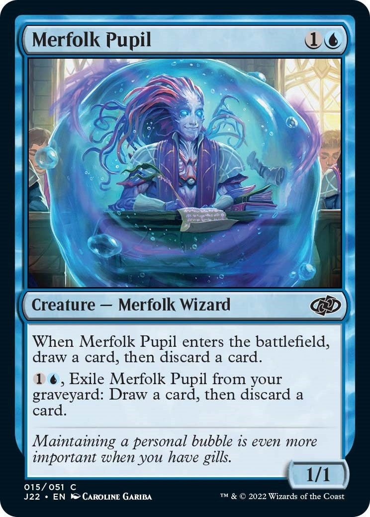 Image for Merfolk Pupil (15) [Jumpstart 2022] - Magic: The Gathering