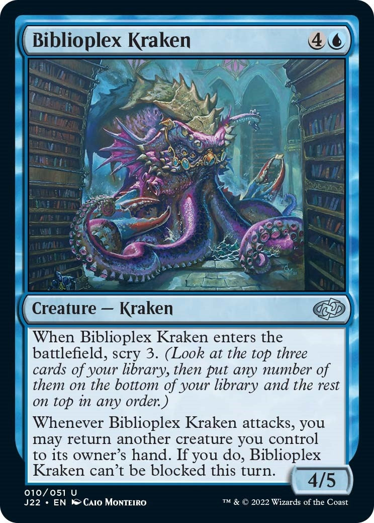 Image for Biblioplex Kraken (10) [Jumpstart 2022] - Magic: The Gathering