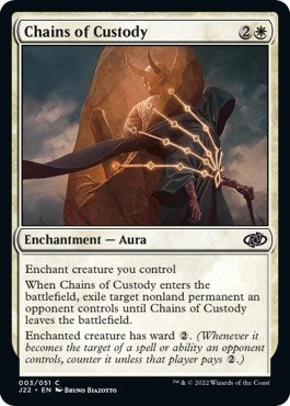 Image for Chains of Custody (3) [Jumpstart 2022] - Magic: The Gathering