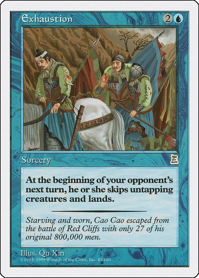 Image for Exhaustion (42) [Portal Three Kingdoms] - Magic: The Gathering