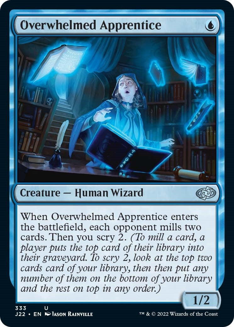 Image for Overwhelmed Apprentice (333) [Jumpstart 2022] - Magic: The Gathering