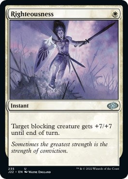 Image for Righteousness (235) [Jumpstart 2022] - Magic: The Gathering