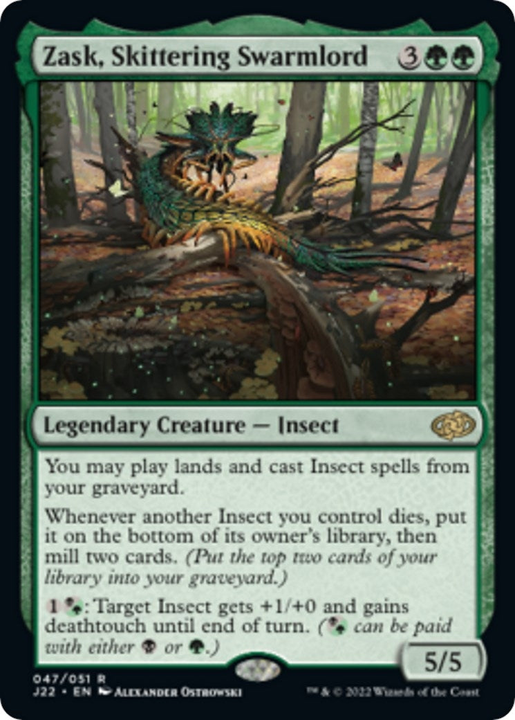 Image for Zask, Skittering Swarmlord (47) [Jumpstart 2022] - Magic: The Gathering