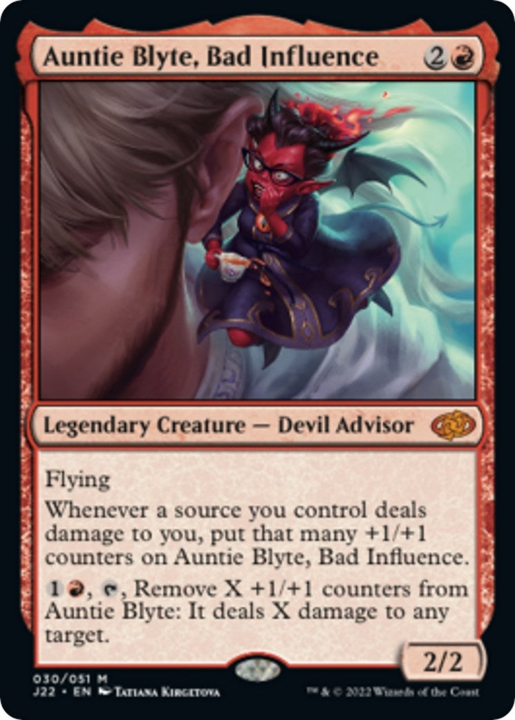 Image for Auntie Blyte, Bad Influence (30) [Jumpstart 2022] - Magic: The Gathering