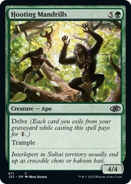 Image for Hooting Mandrills (671) [Jumpstart 2022] - Magic: The Gathering