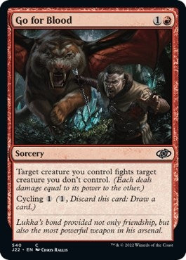 Image for Go for Blood (540) [Jumpstart 2022] - Magic: The Gathering