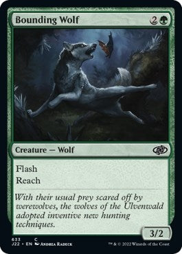 Image for Bounding Wolf (633) [Jumpstart 2022] - Magic: The Gathering