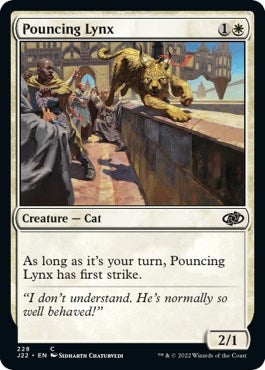 Image for Pouncing Lynx (228) [Jumpstart 2022] - Magic: The Gathering