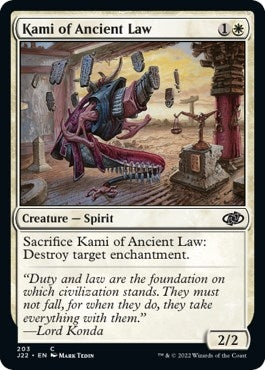Image for Kami of Ancient Law (203) [Jumpstart 2022] - Magic: The Gathering