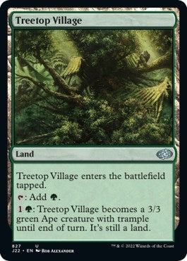 Image for Treetop Village (827) [Jumpstart 2022] - Magic: The Gathering