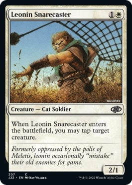 Image for Leonin Snarecaster (207) [Jumpstart 2022] - Magic: The Gathering