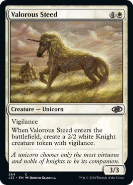 Image for Valorous Steed (264) [Jumpstart 2022] - Magic: The Gathering